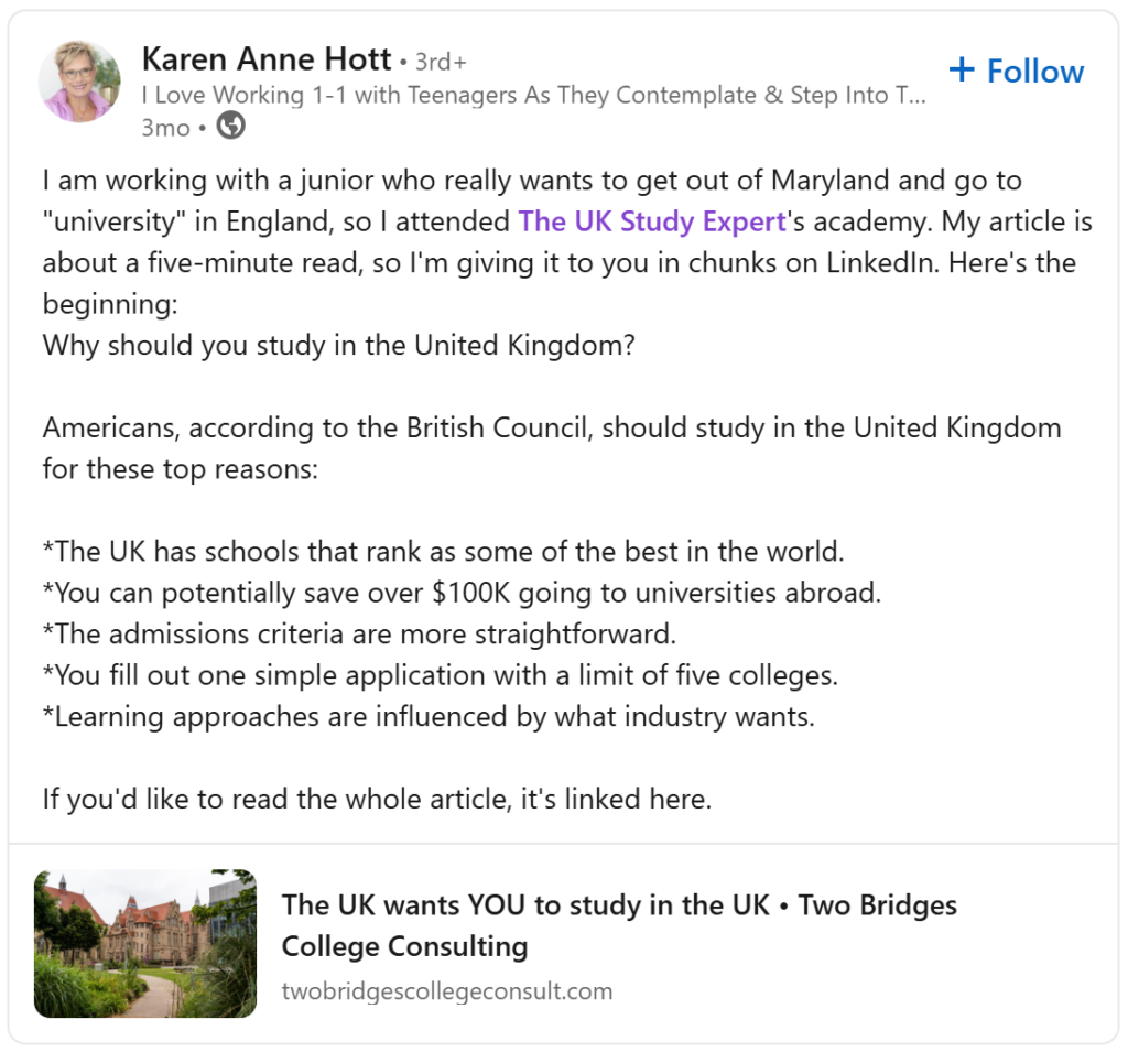 Feedback for UKSE